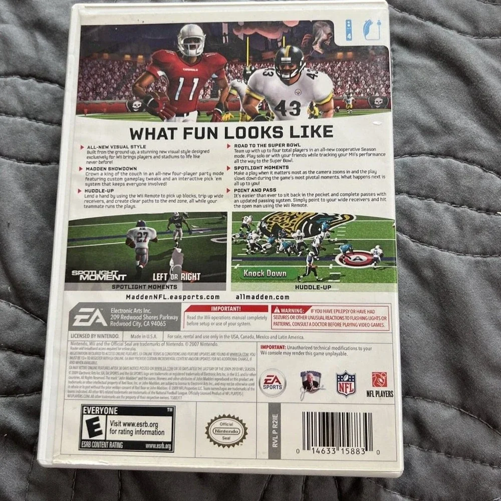 Madden‎ NFL 10 (Nintendo Wii, 2009)